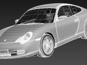 Porsche 911 996 Carrera 2003 3D Model