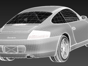Porsche 911 996 Carrera 2003 3D Модель