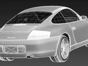 Porsche 911 996 Carrera 2003 3D Model