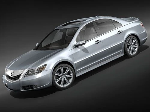 Acura RL 2009 3D Model .c4d .max .obj .3ds .fbx .stl .blend