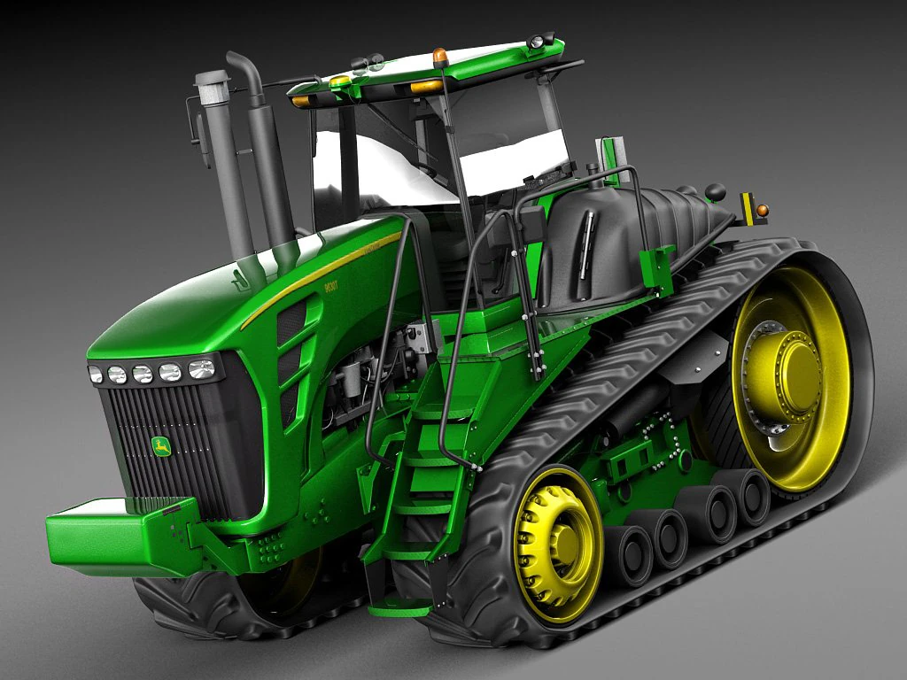 John Deere 9630T Tractor 3D Model .c4d .max .obj .3ds .fbx .stl .blend