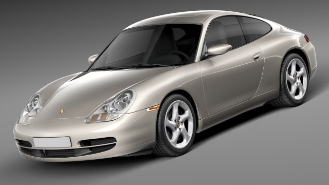 Porsche 911 996 Carrera 1997-2001 3D 模型 .c4d .max .obj .3ds .fbx .stl .blend 