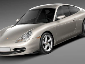 पोर्शे 911 996 कैरेरा 1997-2001 3D मॉडल