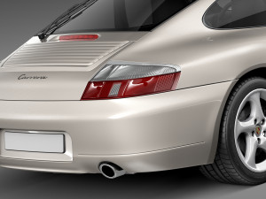 Porsche 911 996 Carrera 1997-2001 3D 模型