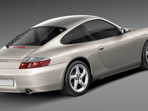 Porsche 911 996 Carrera 1997-2001 3D 模型