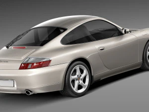 पोर्शे 911 996 कैरेरा 1997-2001 3D मॉडल