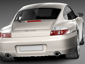 Porsche 911 996 Carrera 1997-2001 3D 模型