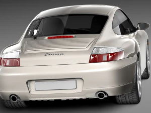 पोर्शे 911 996 कैरेरा 1997-2001 3D मॉडल