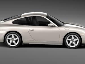 Porsche 911 996 Carrera 1997-2001 3D 模型