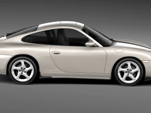 पोर्शे 911 996 कैरेरा 1997-2001 3D मॉडल