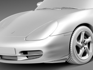 Porsche 911 996 Carrera 1997-2001 3D 模型
