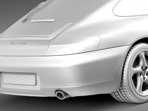 Porsche 911 996 Carrera 1997-2001 3D 模型