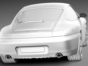 पोर्शे 911 996 कैरेरा 1997-2001 3D मॉडल