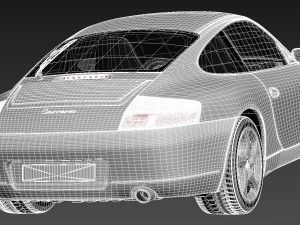 Porsche 911 996 Carrera 1997-2001 3D 模型