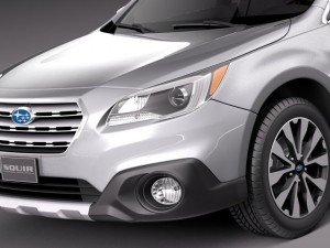 Subaru Outback 2015 Modello 3D