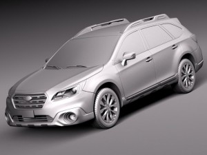 Subaru Outback 2015 Modello 3D