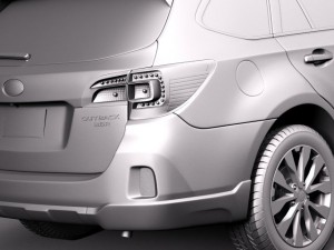 Subaru Outback 2015 Modello 3D