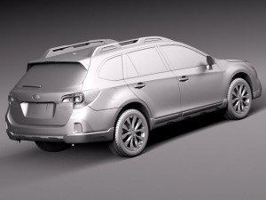 Subaru Outback 2015 Modello 3D