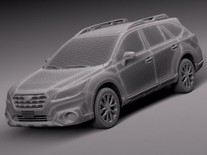 Subaru Outback 2015 Modello 3D