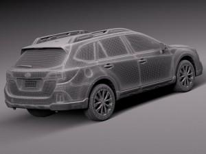Subaru Outback 2015 Modello 3D