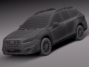 Subaru Outback 2015 Modello 3D