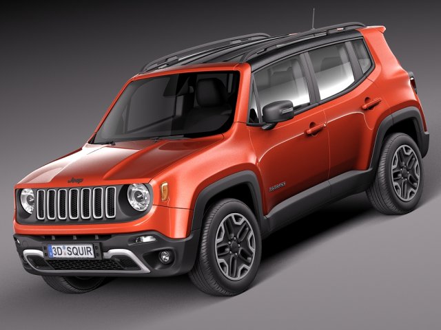 Jeep Renegade 2015 Modèle 3D .c4d .max .obj .3ds .fbx .stl .blend 