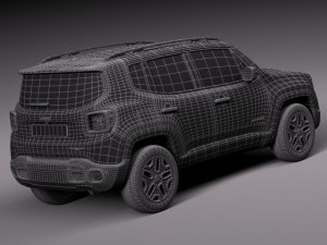 Jeep Renegade 2015 Modèle 3D