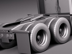 Kenworth W900 Sleeper Cab 2014 3D Модель