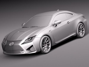 Lexus RC F 2015 3D 模型
