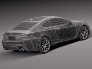 Lexus RC F 2015 3D 模型