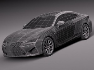 Lexus RC F 2015 3D 模型
