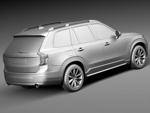 Volvo XC90 2015 3D Model