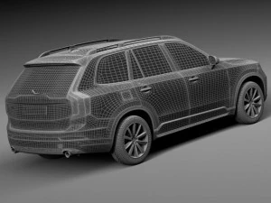 Volvo XC90 2015 3D Model