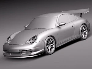 Porsche 911 GT3RS 2004 3D Model