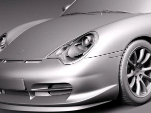 Porsche 911 GT3RS 2004 3D Model