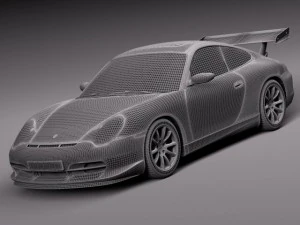 Porsche 911 GT3RS 2004 3D Model