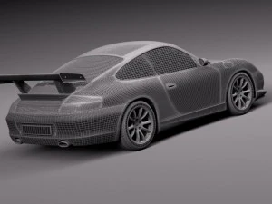 Porsche 911 GT3RS 2004 3D Model