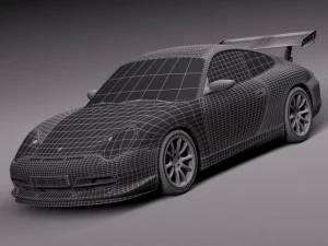 Porsche 911 GT3RS 2004 3D Model