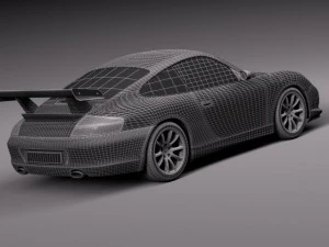 Porsche 911 GT3RS 2004 3D Model