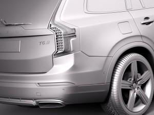 Volvo XC90 R-Design 2015 Modelo 3D