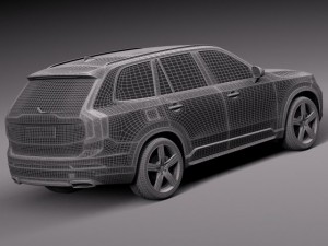 Volvo XC90 R-Design 2015 Modelo 3D