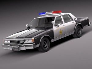 Chevrolet Caprice Sheriff 1978 Police Car Modello 3D