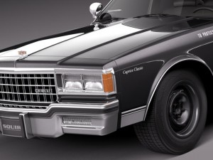 Chevrolet Caprice Sheriff 1978 Police Car 3D Model
