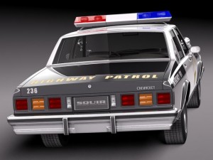 Chevrolet Caprice Sheriff 1978 Police Car 3D Model