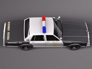 Chevrolet Caprice Sheriff 1978 Police Car 3D Model