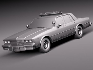 Chevrolet Caprice Sheriff 1978 Police Car 3D Model