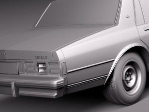 Chevrolet Caprice Sheriff 1978 Police Car 3D Model
