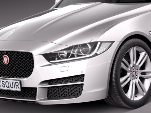Jaguar XE 2016 3D Модель