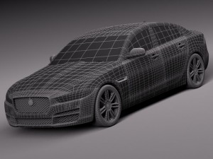 Jaguar XE 2016 3D Модель