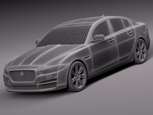 Jaguar XE 2016 3D Модель